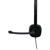 Logitech H151 Kopfhörer mit Mikrofon, Stereo-Headset