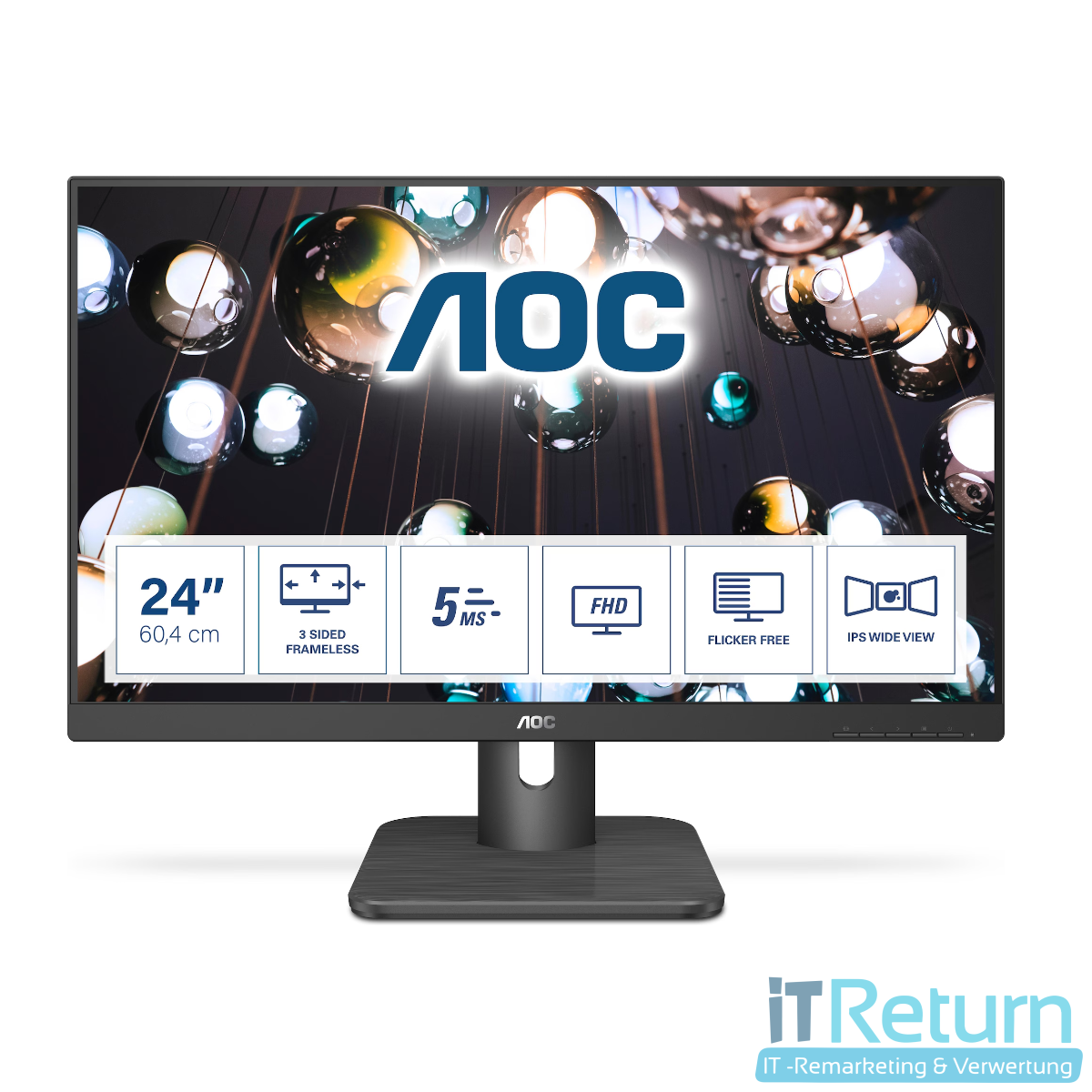 AOC 24E1Q Monitor / 24" / HDMI,DP & VGA / 1920 x...