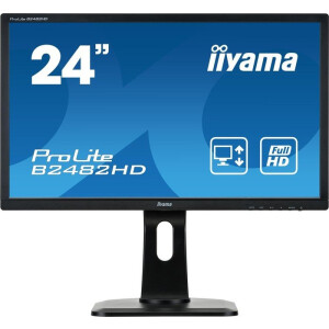 iiyama ProLite B2482HD-B1, 24" / DVI & VGA / 12...