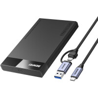 BENFEI Festplattengehäuse 2,5 Zoll, SATA III auf USB bis zu 6 Gbps Werkzeugfrei Externes Gehäuse für SSD und HDD