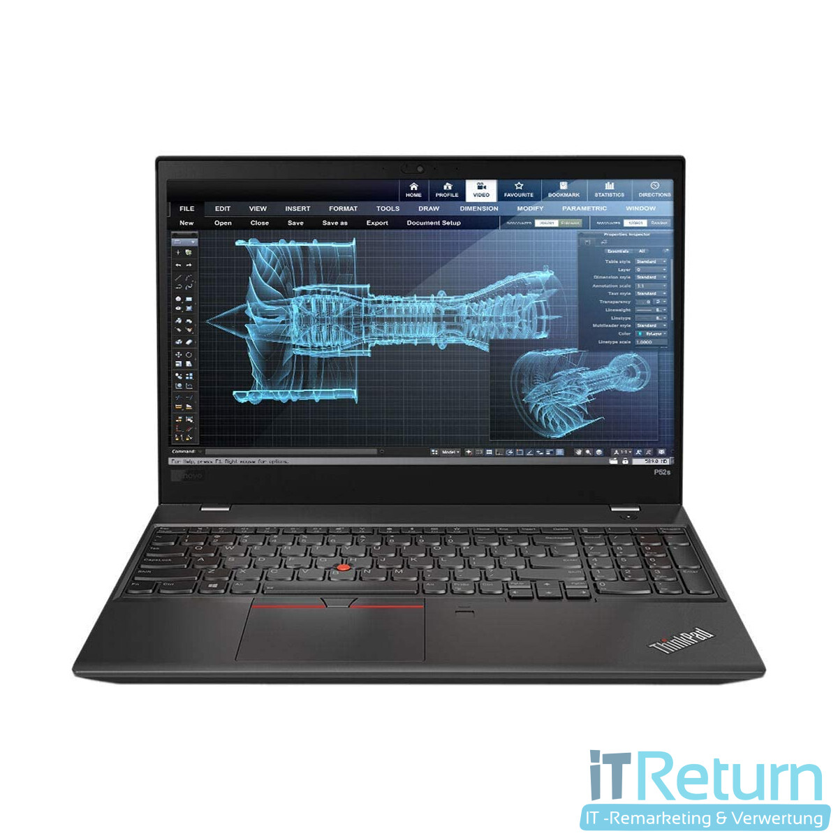 Lenovo ThinkPad P52s / 15" / Intel i7-8550U @1,80GHz...