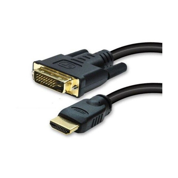 DVI-D 24+1 > HDMI (ST-ST) 2m Adapterkabel Schwarz