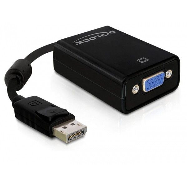 DeLock DisplayPort 1.2 > VGA (ST-BU) Adapter Schwarz