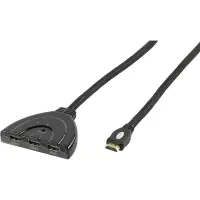 VIVANCO 47079 HDMI Switch, 3 auf 1, Automatische Umschaltung