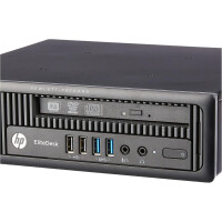 HP EliteDesk 800 G1 USDT / Intel i5-4590S @3,00GHz / 256GB SSD / 8GB RAM / Windows 7 Pro / 12 Monate Garantie