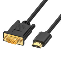 Loydia HDMI auf VGA Kabel, 1,8M HDMI zu VGA Kabel - Unidirektional HDMI auf VGA Kabel Monitor 1080P