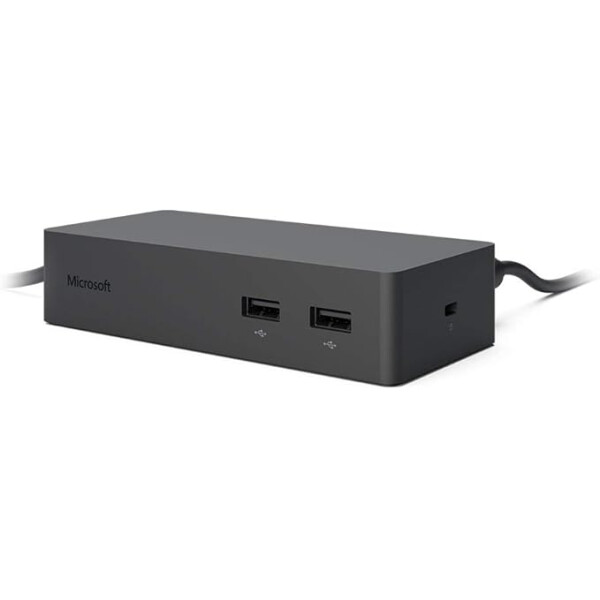 Microsoft Surface Dock (Modell 1661) – Docking Station mit 4× USB 3.0, 2× Mini DisplayPort, Gigabit LAN, Audio-Out, 90 W Netzteil – kompatibel mit Surface Pro, Book, Laptop & Go