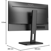 AOC 24P2Q Monitor / 24" / 1920x1080 / DVI, VGA, DP & HDMI / 12 Monate Garantie