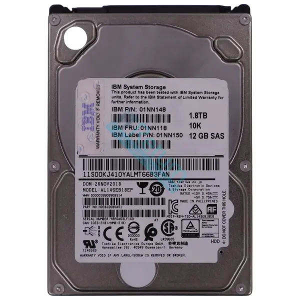 IBM/Toshiba AL14SEB18EP 1,8 TB 10K SAS 12G 2,5 Zoll HDD Zustand:4